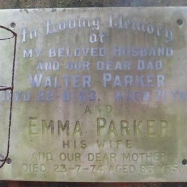 PARKER Walter -1963 &amp; Emma -1974