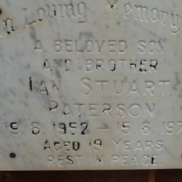 PATERSON Ian Stuart 1952-1972