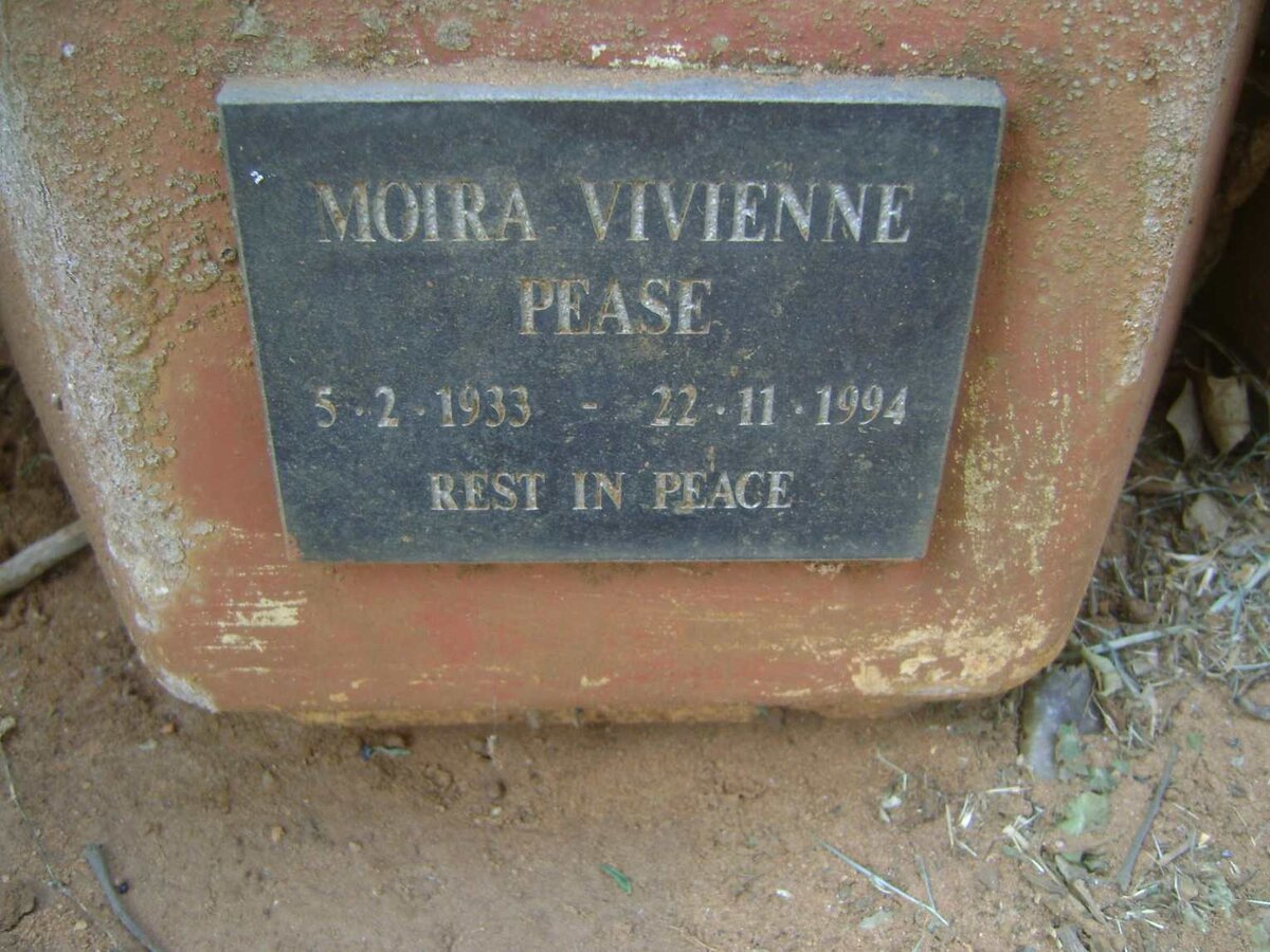 PEASE Moira Vivienne 1933-1994