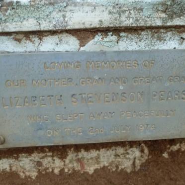 PEARSON Elizabeth Stevenson -1974