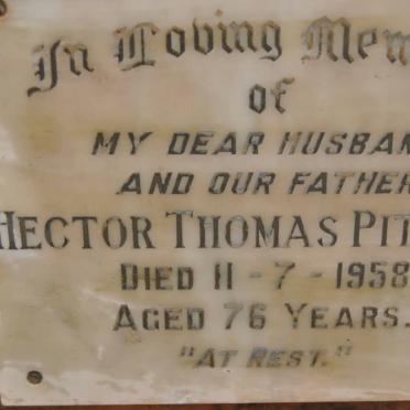 PITTUCK Hector Thomas -1958