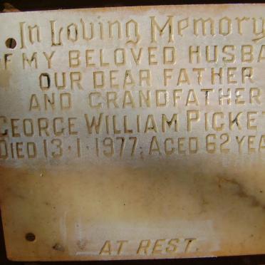 PICKETT George William -1977