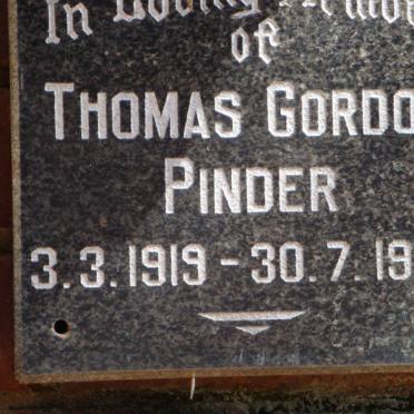 PINDER Thomas Gordon 1919-1992