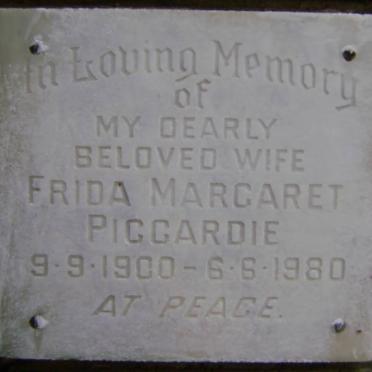 PIGGARDIE Frida Margaret 1900-1980
