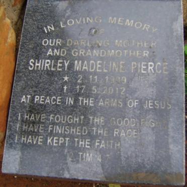 PIERCE Shirley Madeline 1939-2012