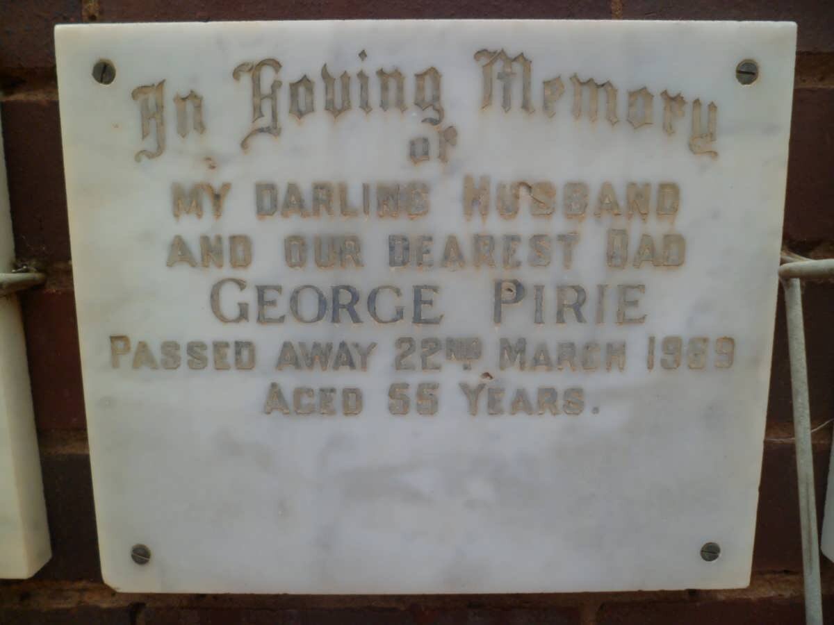 PIRIE George -1969