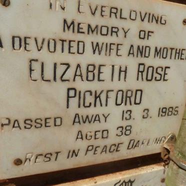 PICKFORD Elizabeth Rose -1985