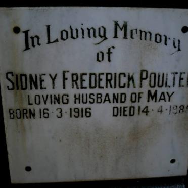 POULTER Sidney Frederick 1916-1985