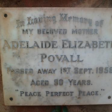 POVALL Adelaide Elizabeth -1958