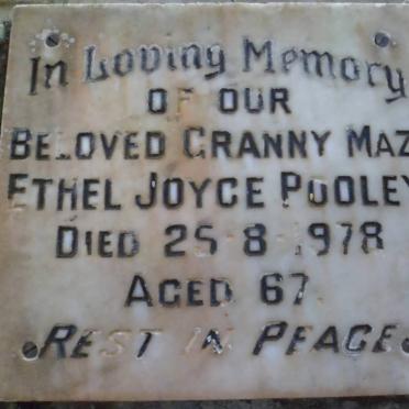 POOLEY Ethel Joyce -1978