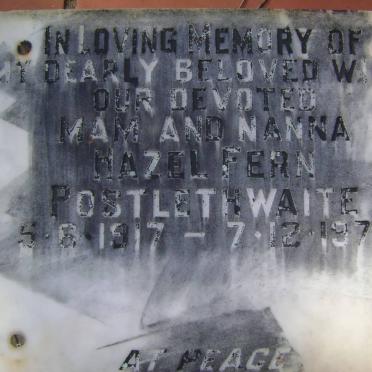 POSTLETHWAITE Hazel Fern 1917-1979