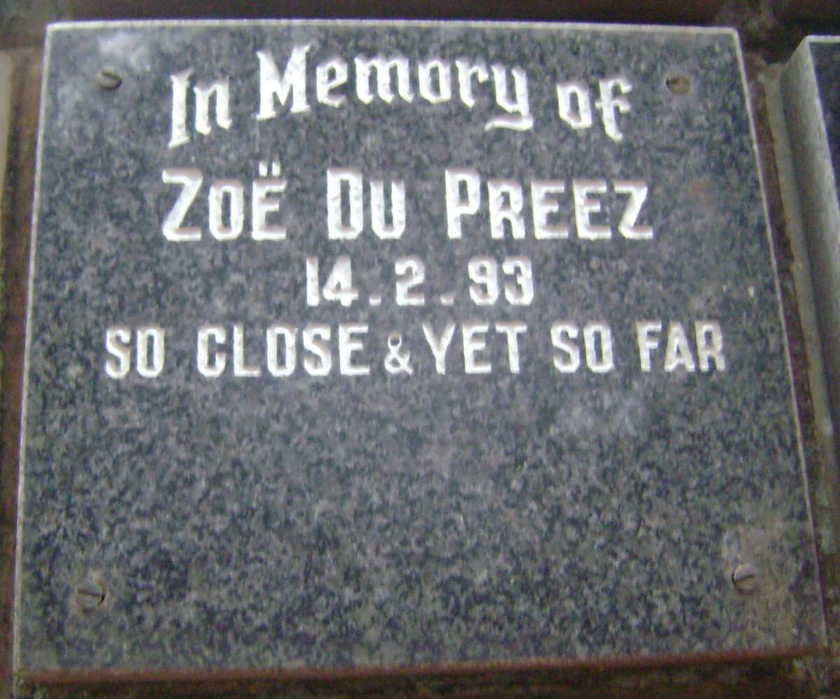 PREEZ Zoë, du -1993