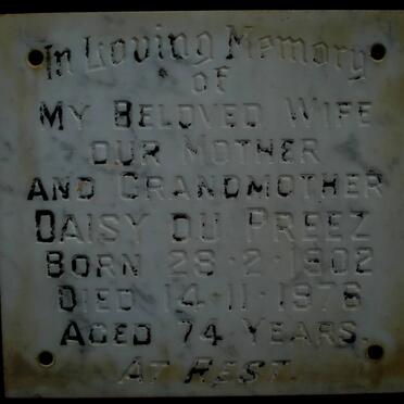 PREEZ Daisy, du 1902-1976