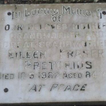 PRETORIUS Eileen Fraser -1982