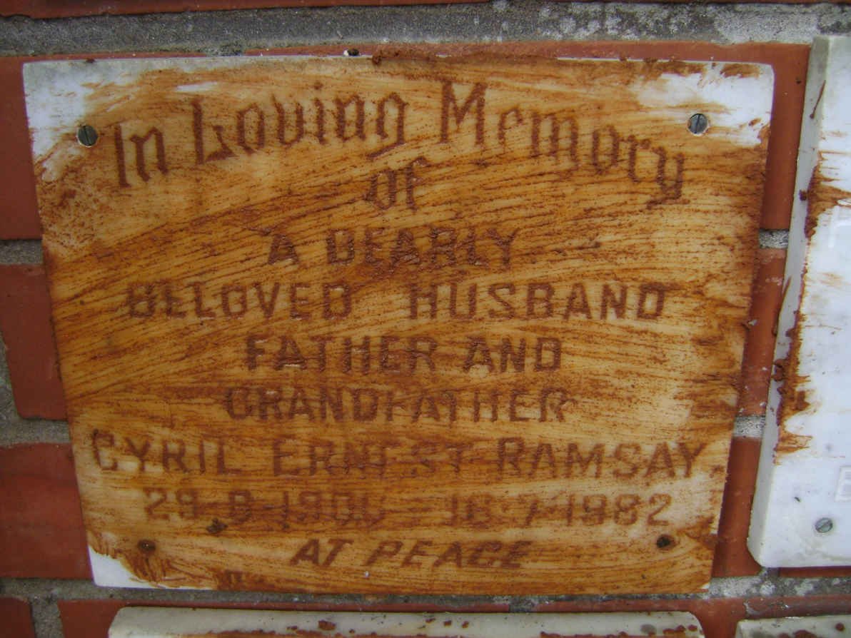 RAMSAY Cyril Ernest 1906-1982