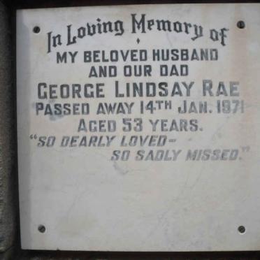 RAE George Lindsay -1971