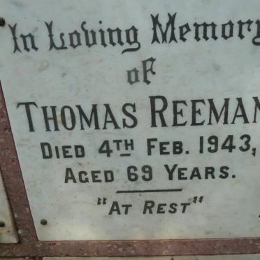 REEMAN Thomas -1943