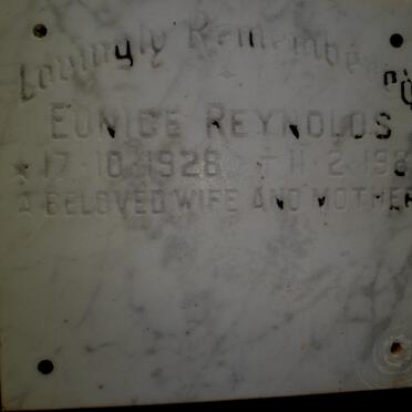 REYNOLDS Eunice 1928-1987