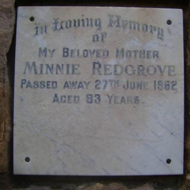 REDGROVE Minnie -1962