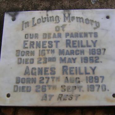 REILLY Ernest 1897-1962 &amp; Agnes 1897-1970