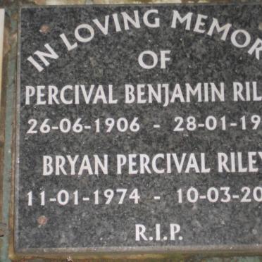 RILEY Percival Benjamin 1906-1982 :: RILEY Bryan Percival 1974-2006