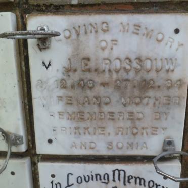 ROSSOUW M.J.E. 1948-1984