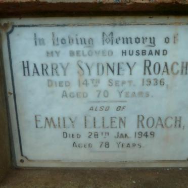 ROACH Harry Sydney -1936 &amp; Emily Ellen -1949