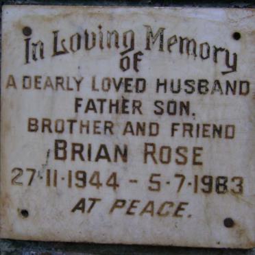 ROSE Brian 1944-1983