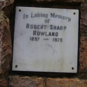 ROWLAND Robert Sharp 1897-1970