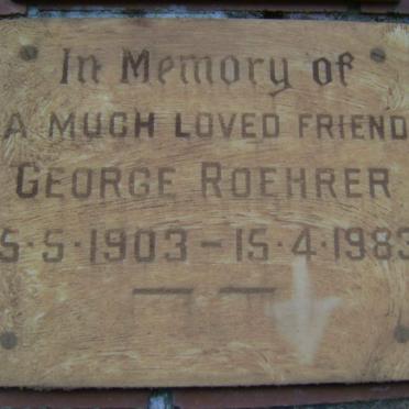 ROEHRER George 1903-1983