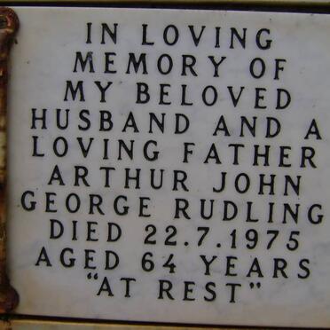 RUDLING Arthur John George -1975
