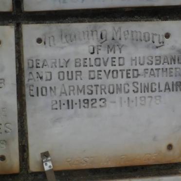 SINCLAIR Eion Armstrong 1923-1978