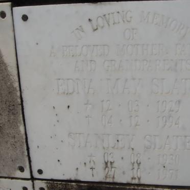 SLATER Stanley 1930-1971 &amp; Edna May 1929-1994