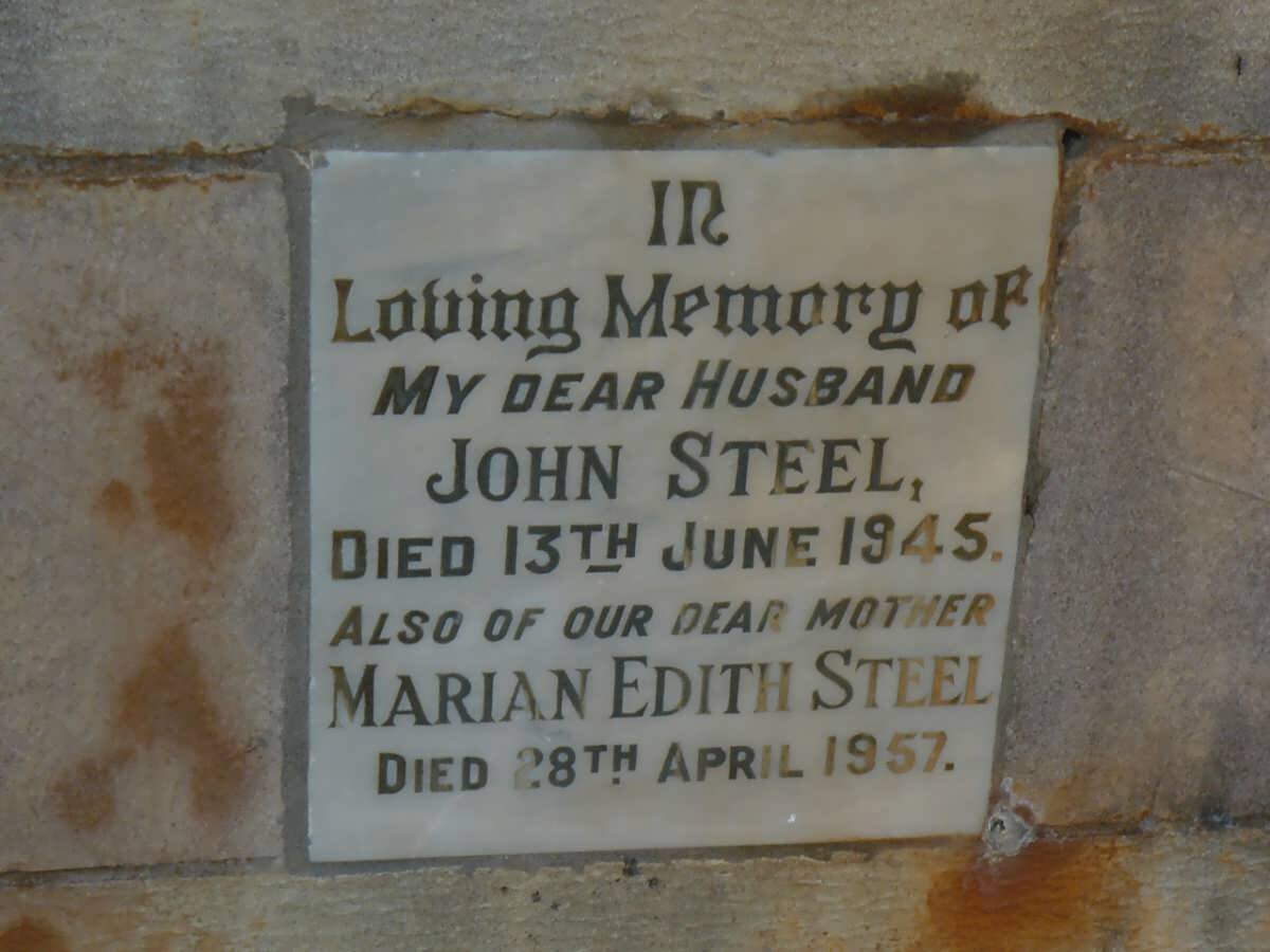STEEL John -1945 &amp; Marian Edith -1957