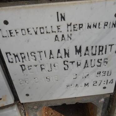 STRAUSS Christiaan Mauritz Petrus 1916-1990