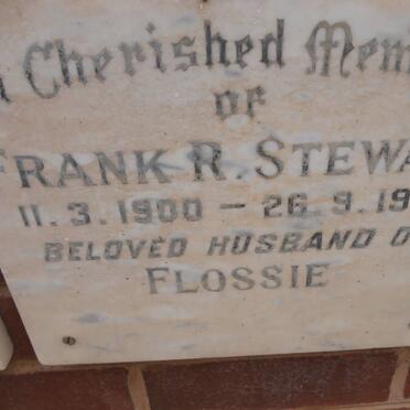 STEWART Frank R. 1900-1970