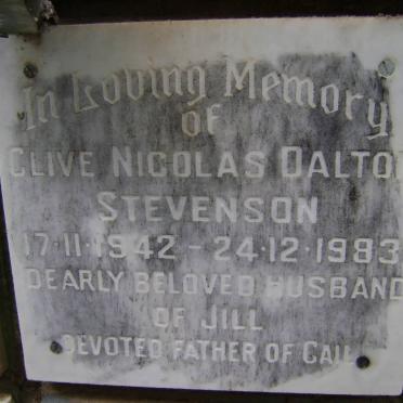 STEVENSON Clive Nicolas Dalton 1942-1983