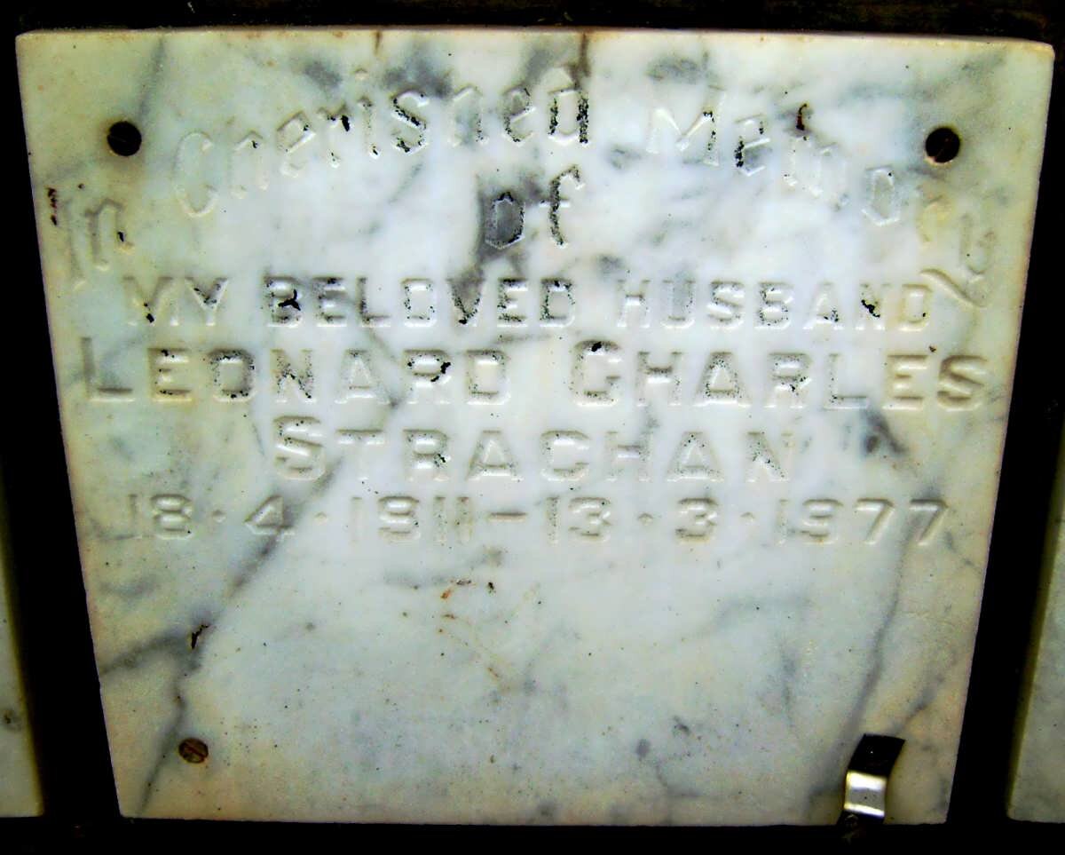 STRACHAN Leonard Charles 1911-1977