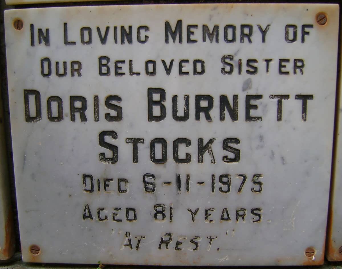 STOCKS Doris Burnett -1975