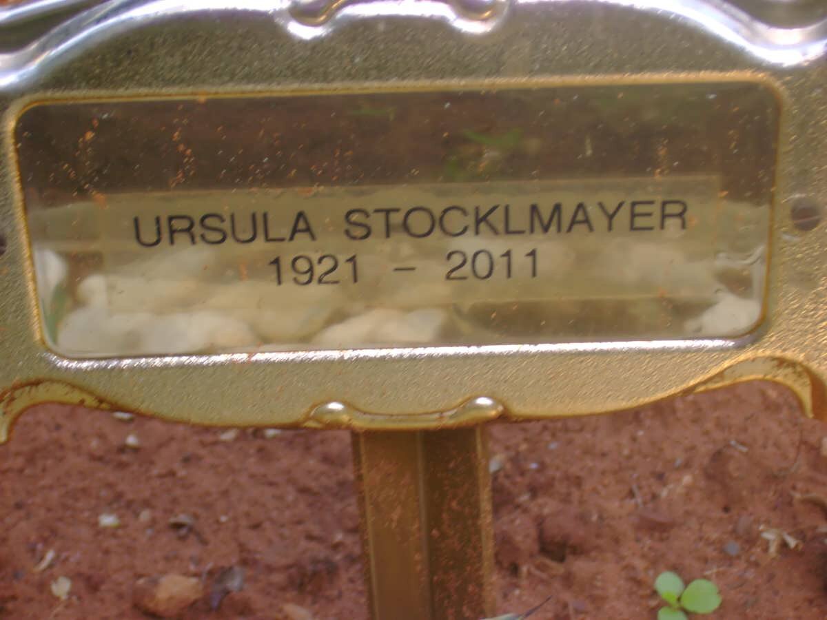 STOCKLMAYER Ursula 1921-2011