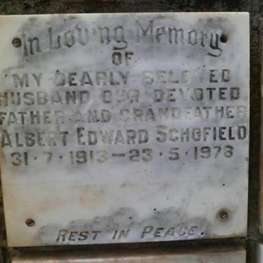 SCHOFIELD Albert Edward 1913-1978