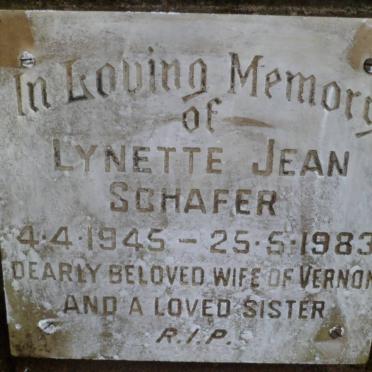 SCHAFER Lynette Jean 1945-1983