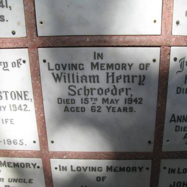 SCHROEDER William Henry -1942