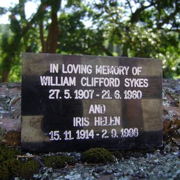SYKES William Clifford 1907-1960 &amp; Iris Helen 1914-1998