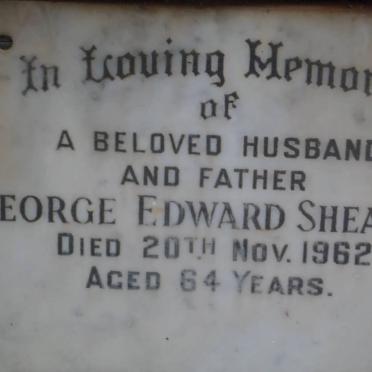 SHEARER George Edward -1962