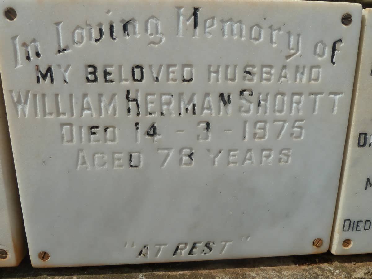 SHORTT William Herman -1975