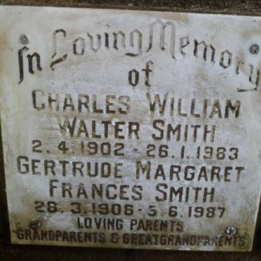 SMITH Charles William Walter 1902-1983 &amp; Gertrude Margaret Frances 1908-1987