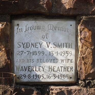 SMITH Sydney V. 1899-1959 &amp; Waverley Heather 1905-1963