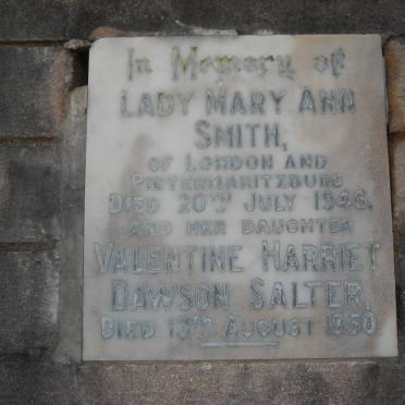 SMITH Mary Ann -1946 :: SALTER Valentine Harriet Dawson -1950