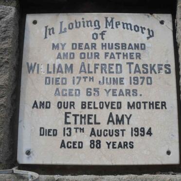 TASKES William Alfred -1970 &amp; Ethel Amy -1994